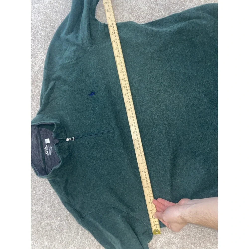 Polo Ralph Lauren‎ Performance 1/4 Zip Jacket Green Viscose Blend Blue Pony 2XL